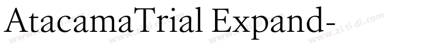 AtacamaTrial Expand字体转换